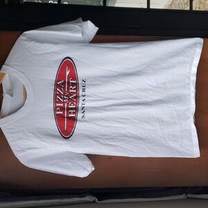 Unisex TShirt Size Small Pizza My Heart Santa Cruz